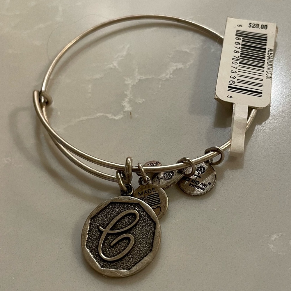 Alex and Ani bracelet - letter C
